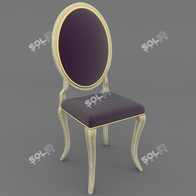 Custom Classic Chair - Timeless Elegance 3D model image 1