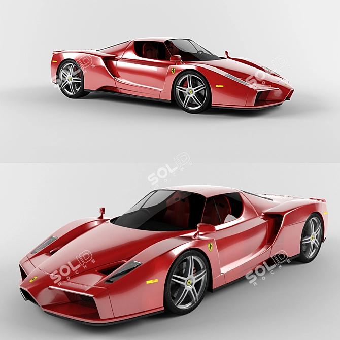 High-Poly Ferrari Enzo Model 3D model image 1