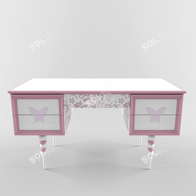 Sophia Writing Desk 3D model image 1