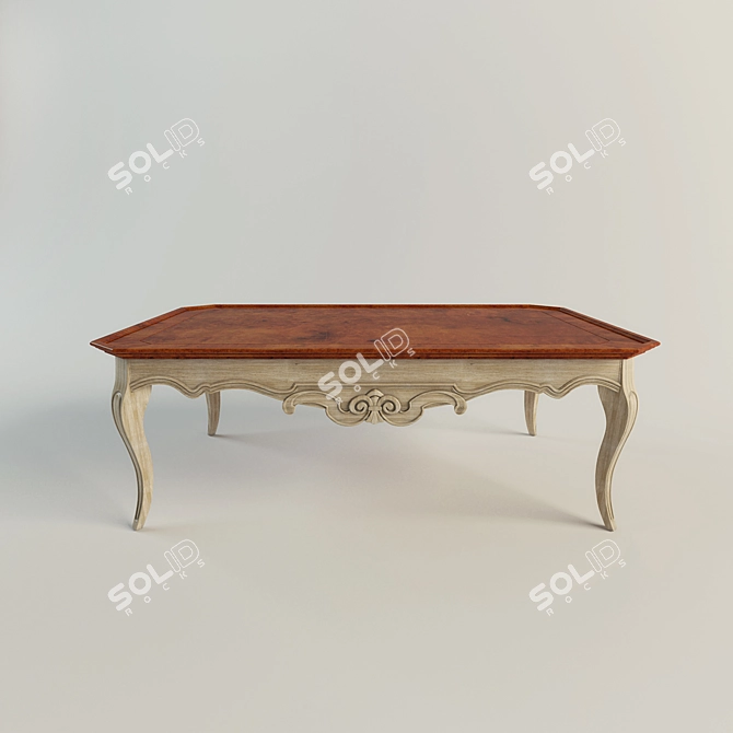 Elegant Pedra Coffee Table 3D model image 1