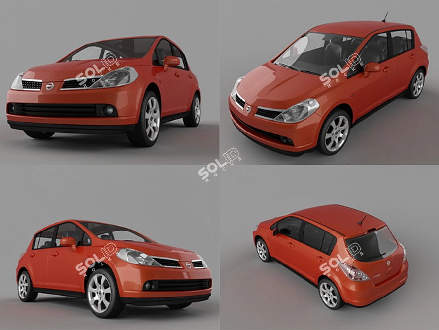 Nissan Tiida: 3D Model 3D model image 1