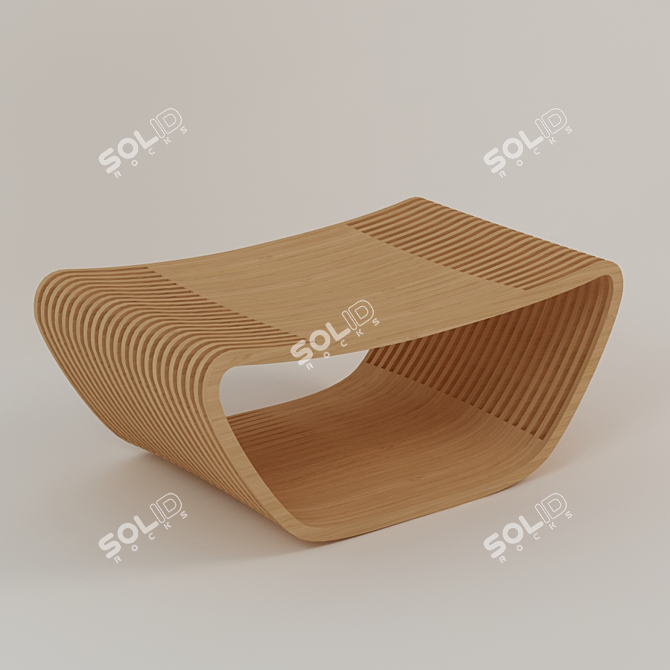 Modern Vray Hula Chair 3D model image 1