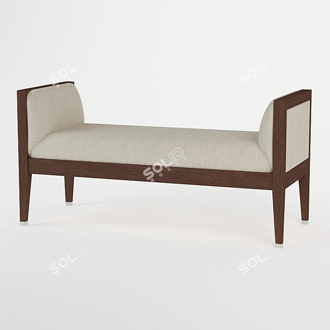 Elegant Baker Sofa 3D model image 1