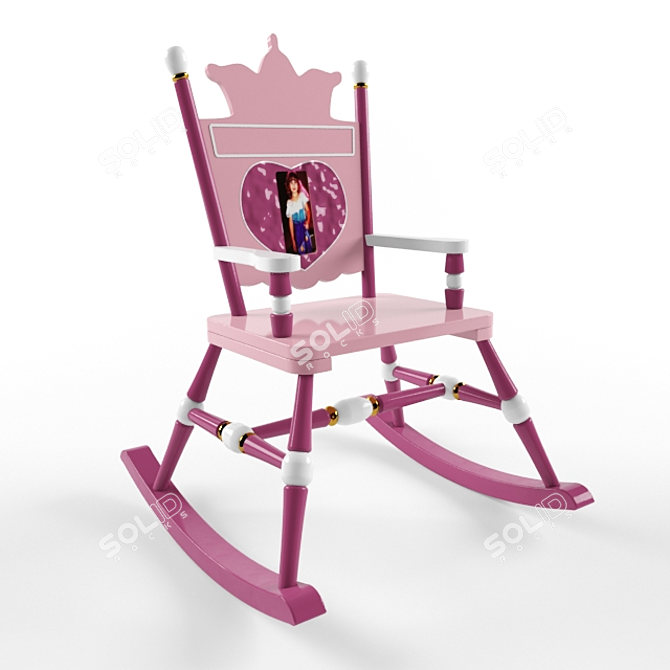 Princess Forever Mini Rocker 3D model image 1