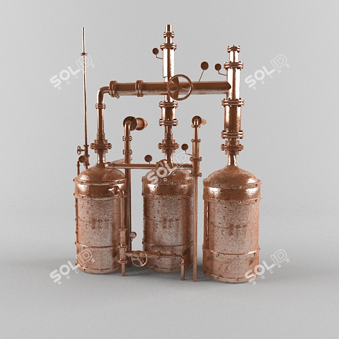 Craft Beer Brewery 3D model image 1