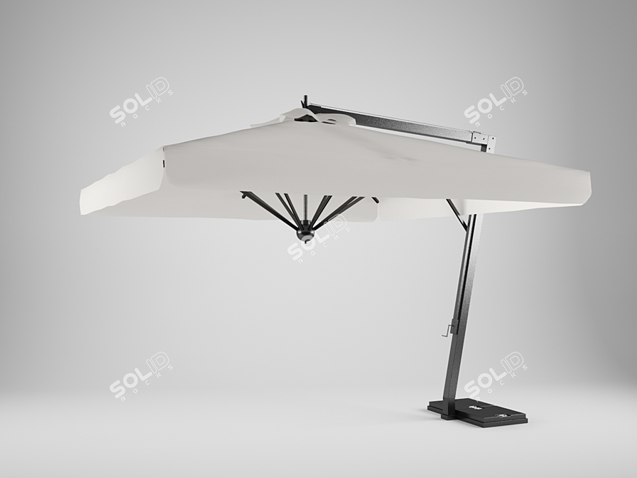 Stylish Abrico Leonardo Umbrella 3D model image 1