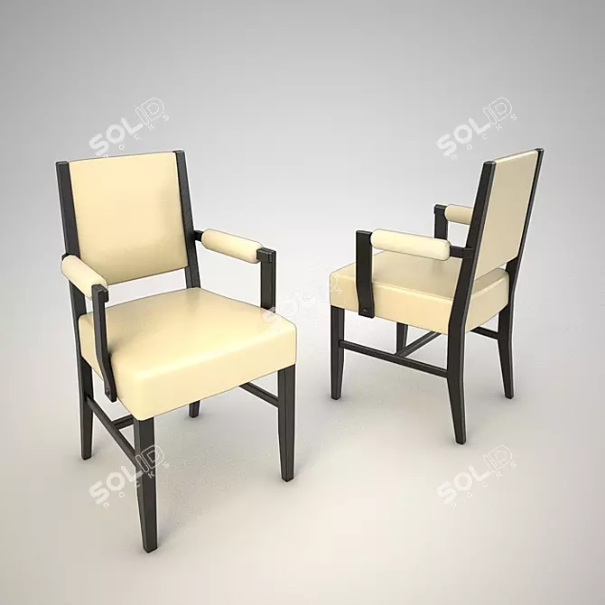 Sleek and Stylish Chair 3D model image 1