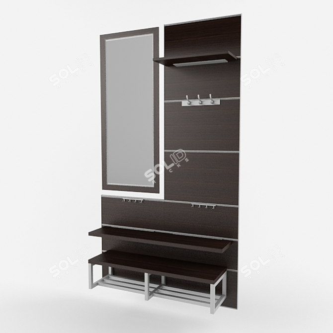 Zobal Entryway: Store Your Style 3D model image 1