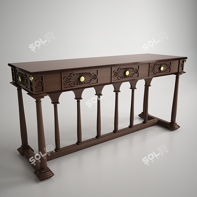 Arcade Console Stand, 1700x560x840mm 3D model image 1