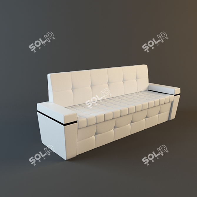 Elegant Cairo Sofa: Luxury and Comfort 3D model image 1