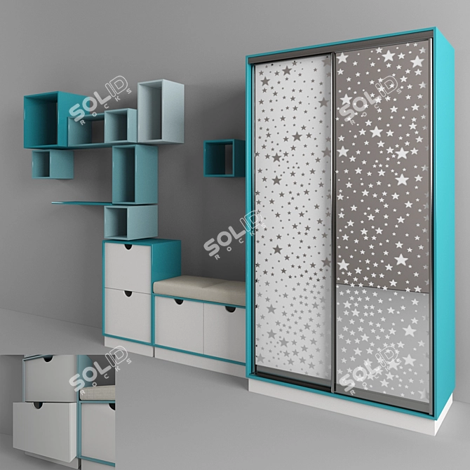 Custom Furniture: Shelves & Cabinets 3D model image 1