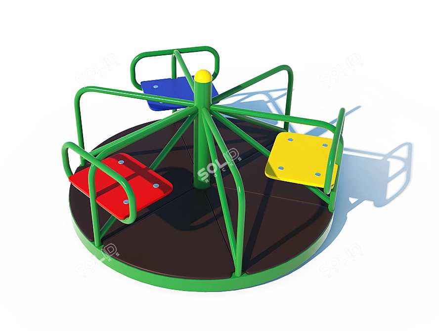 Playground Element: Carousel 3D model image 1