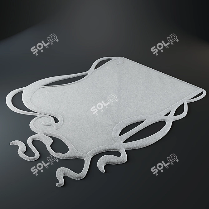 Luxury Plush Vray Rug 3D model image 1