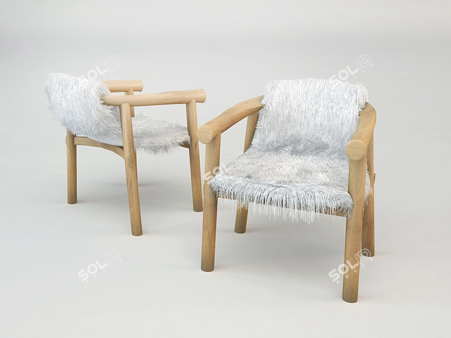 Elegant LR21 Chair: Perfect Comfort 3D model image 1