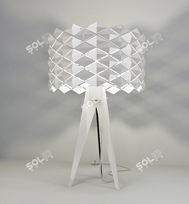 Elegant Italian Diamond Pendant 3D model image 1