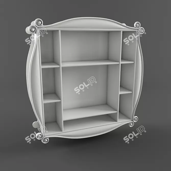Floating Bookshelf 3D model image 1