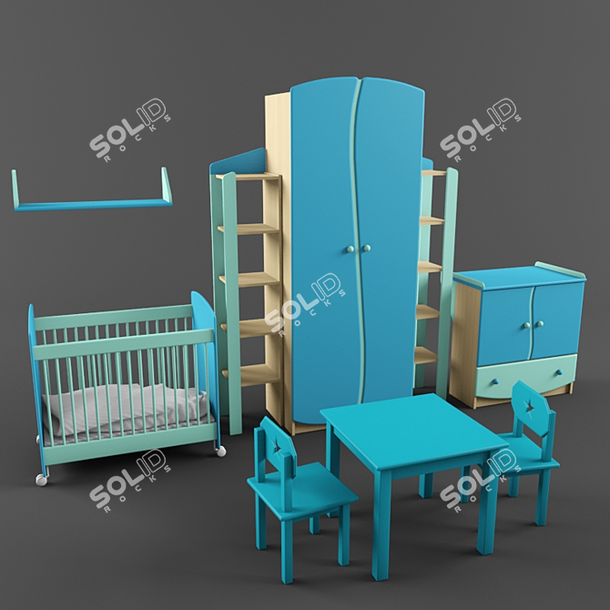 Baby Headphone Delight 3D model image 1