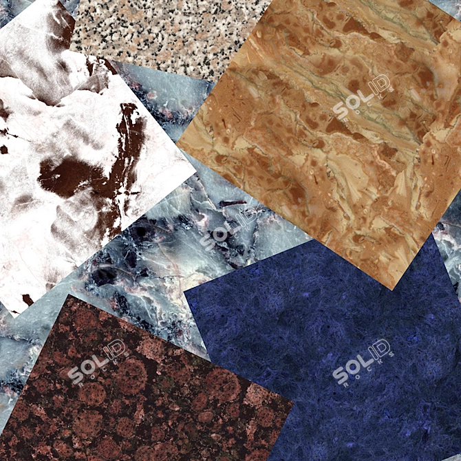 Luxury Marble and Granite Textures 3D model image 1