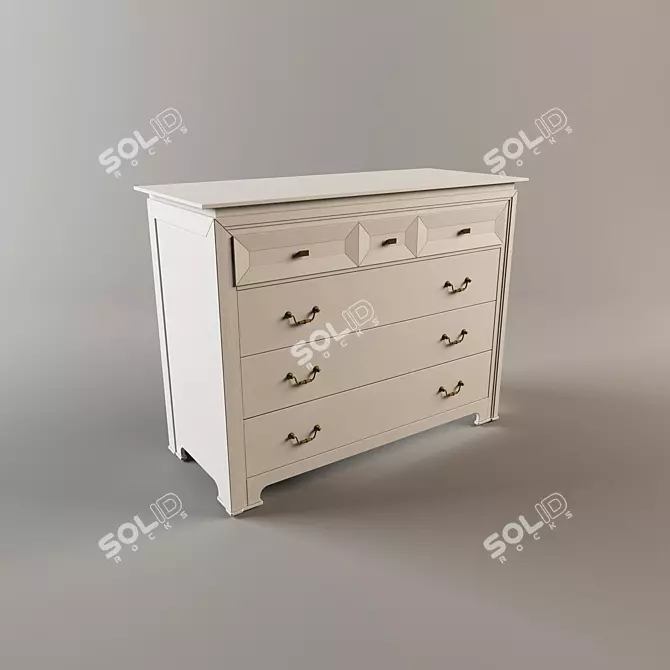 Elegant ToninCasa Glamour Sideboard 3D model image 1