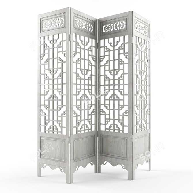 Versatile Folding Screen 3D model image 1