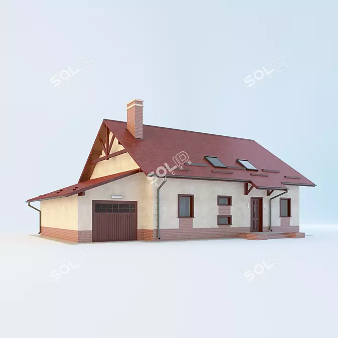 Title: Ready-to-Build Cottage 3D model image 1