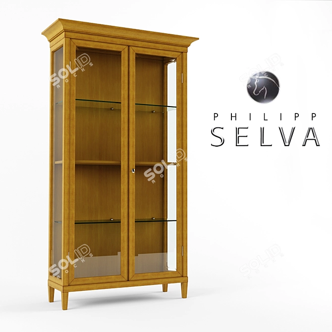 Selva 7877 Wardrobe Set with Desk and Cabinet 3D model image 1