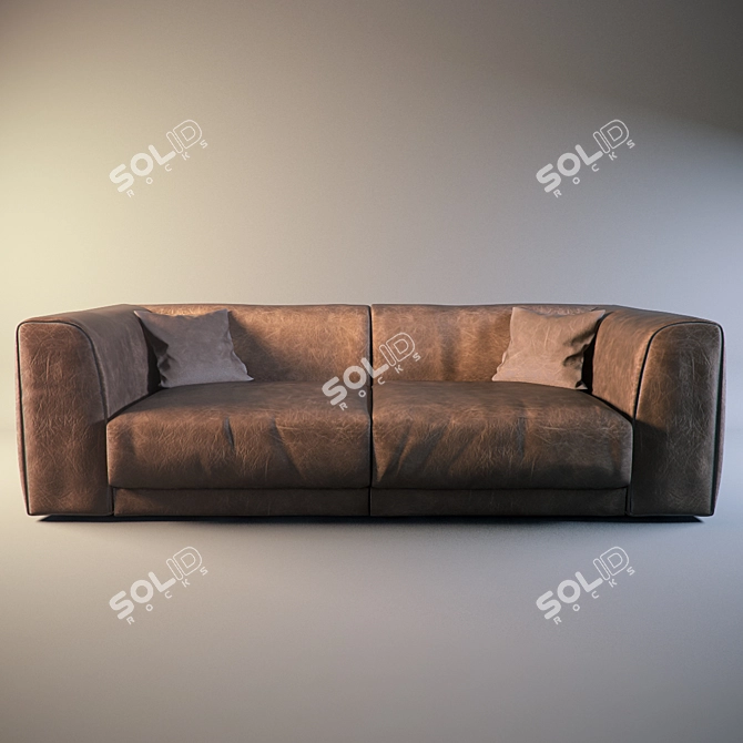 Modern Minimalistic Baxter Rafael Sofa 3D model image 1