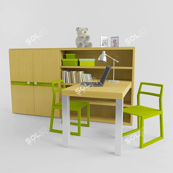 Italian Children's Furniture 3D model image 1