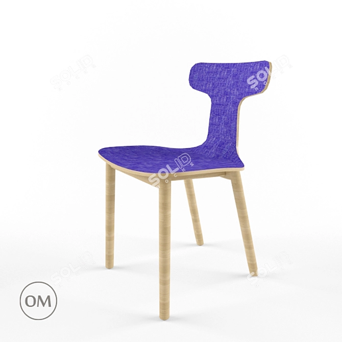 Zen Elegance BAC Chair 3D model image 1