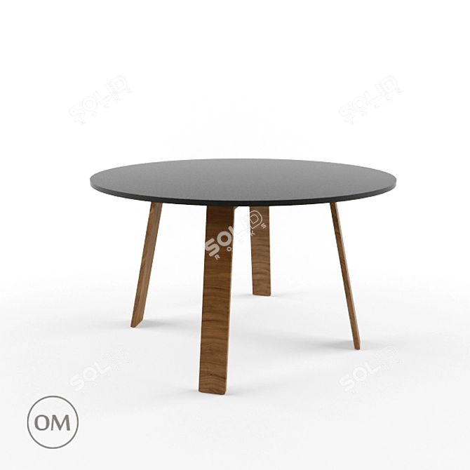 Cappellini Round Table - "OM" - 125x125x72 cm 3D model image 1