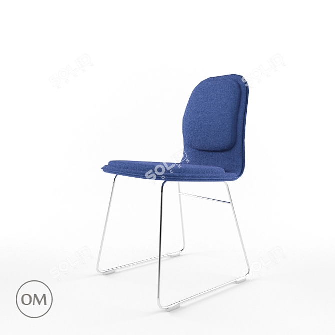 Modern Minimalistic Dining Chair 3D model image 1