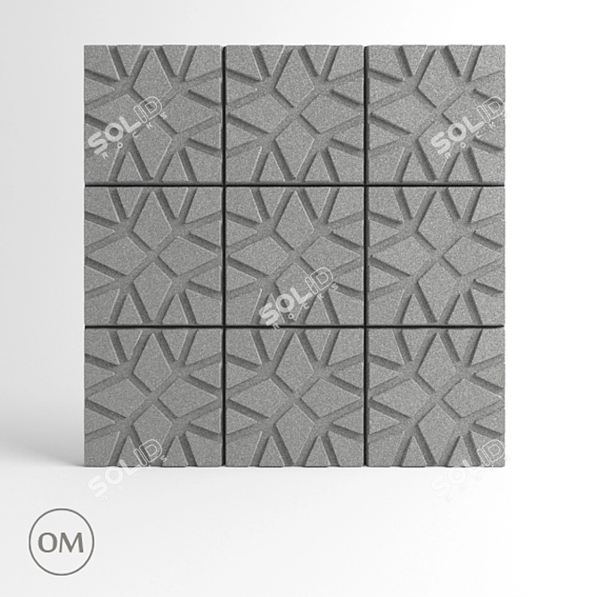 OM Acoustic Panel: Enhancing Soundwaves 3D model image 1