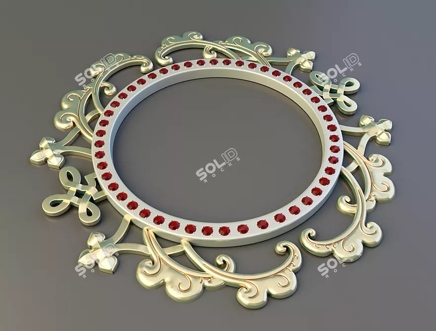 Elegant Inlay Jewelry 3D model image 1
