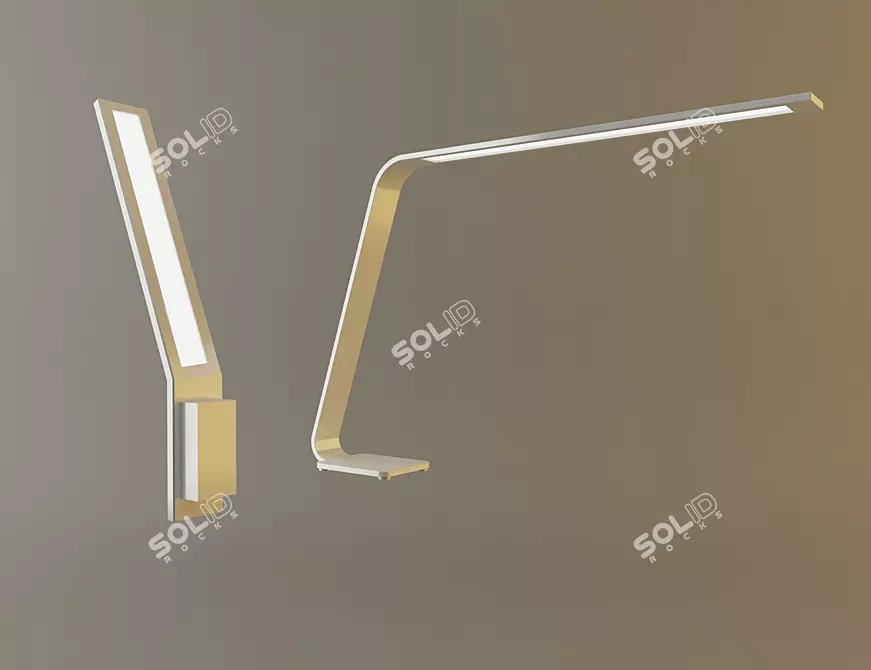 Elegant Lama Nastol Lamp 3D model image 1