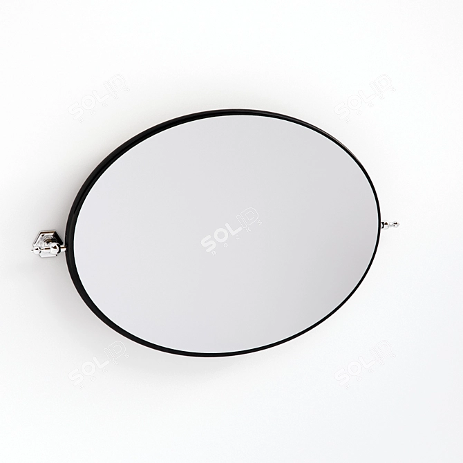 Elegant Oval Mirror by Gamadecor 3D model image 1