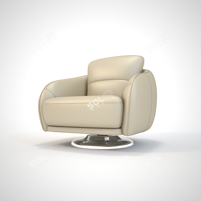 Chinese Double Leaves Chair 3D model image 1