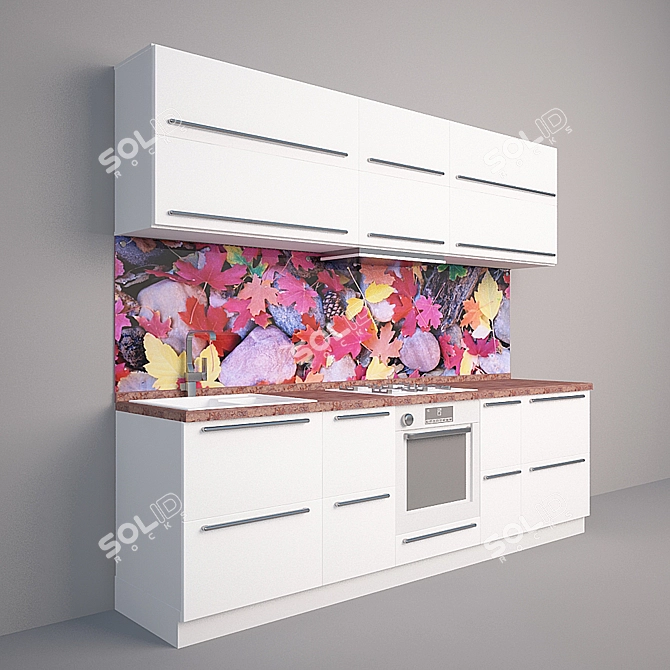 Modern Style Mini Kitchen 3D model image 1