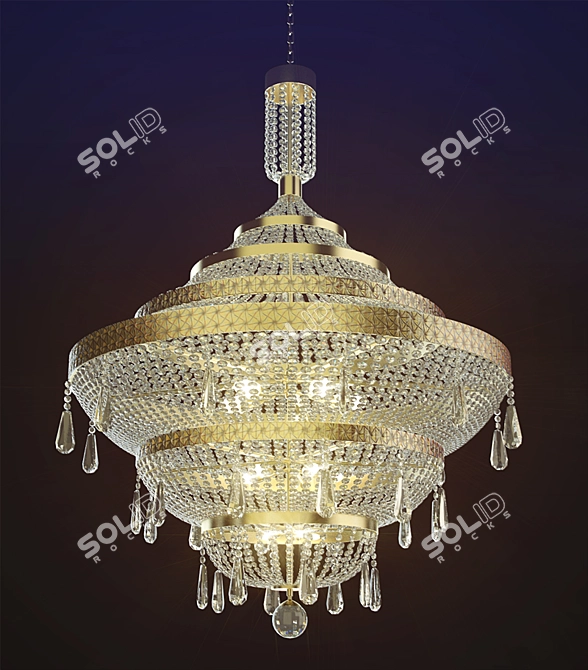 Title: Elegant Classic Chandelier 3D model image 1