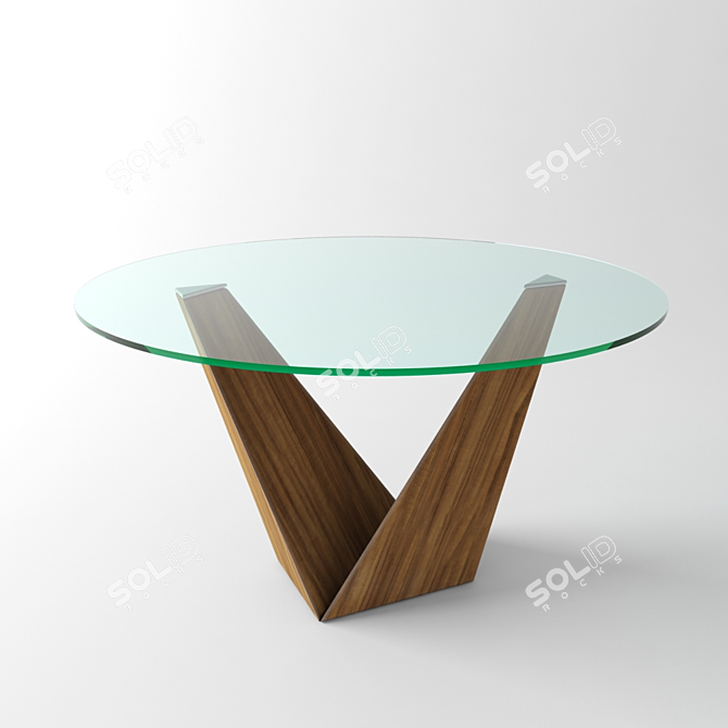 IDEALSEDIA Arica 3 - Stylish Round Dining Table 3D model image 1