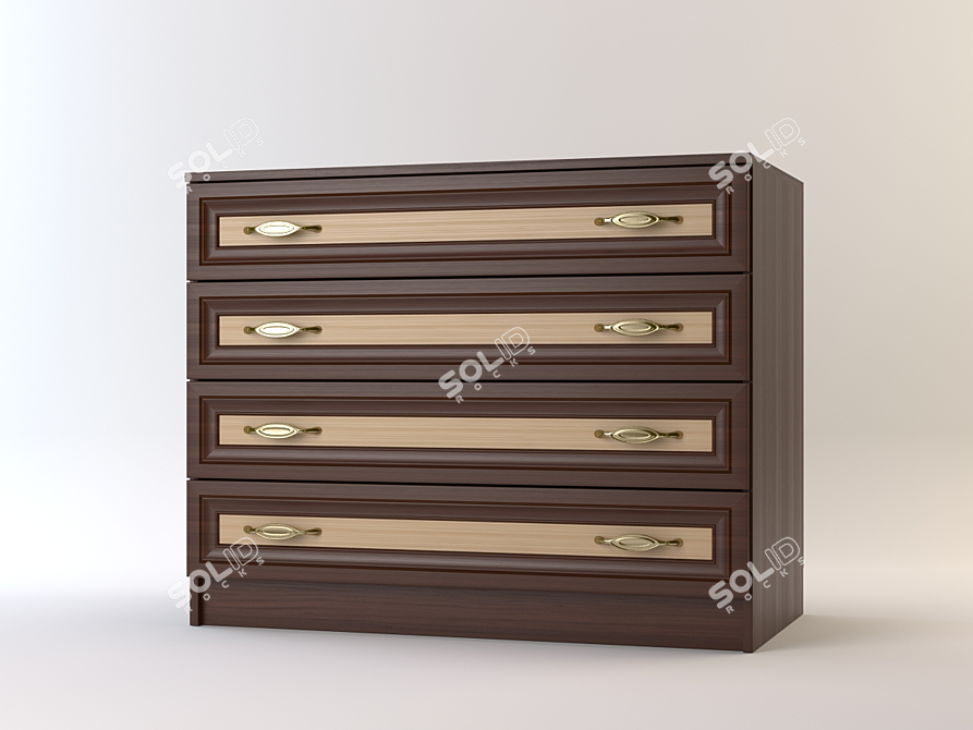 Modern Dresser - Contemporary Storage Solution 3D model image 1