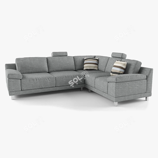 Nautilus by Neiser: Stylish Corner Sofa 3D model image 1