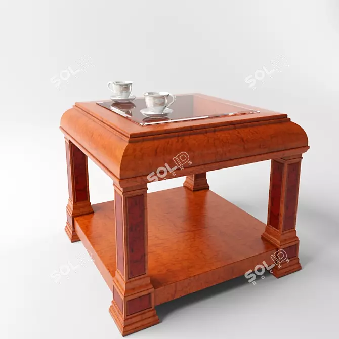 Viena Minimalist Coffee Table 3D model image 1