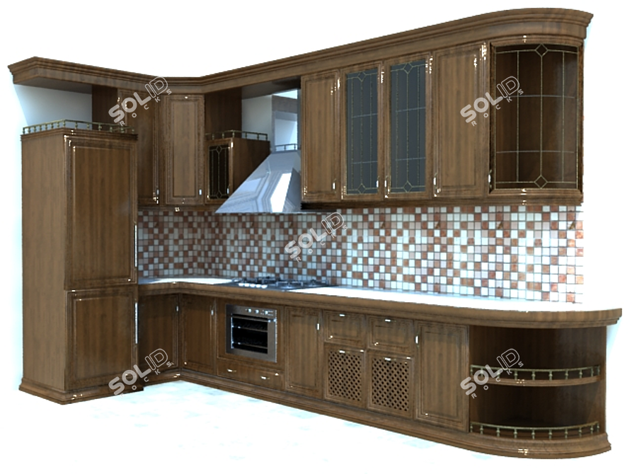 Russian Kitchen Delight 3D model image 1