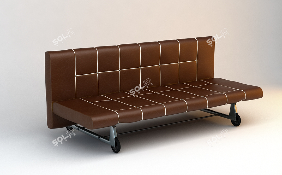 Leather Loft Sofa 3D model image 1