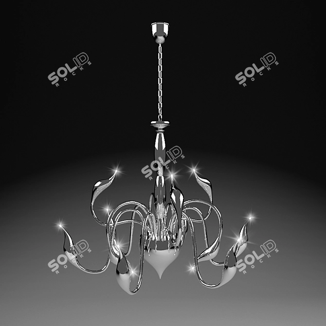 'WOFI Sevilla' Contemporary German Chandelier 3D model image 1