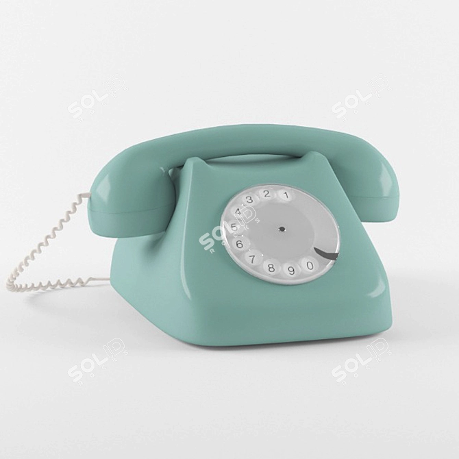 Retro Telephone 3D model image 1