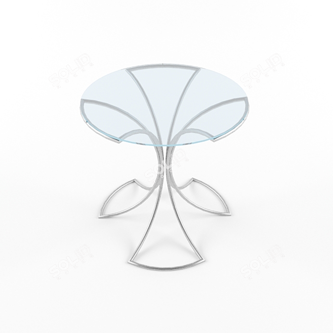 Blooming Side Table 3D model image 1