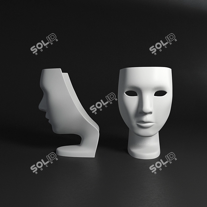 Nemo Chair-Mask: Italian Design Excellence 3D model image 1