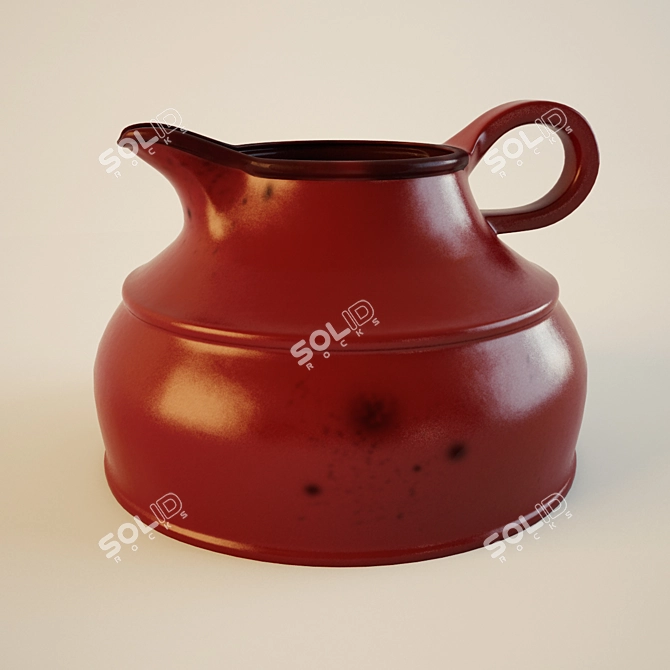 Title: Cute Little Red Creamer 3D model image 1