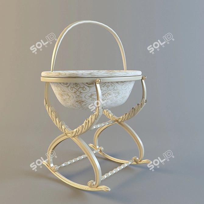 Savio Firmino Rocking Cradle 3D model image 1